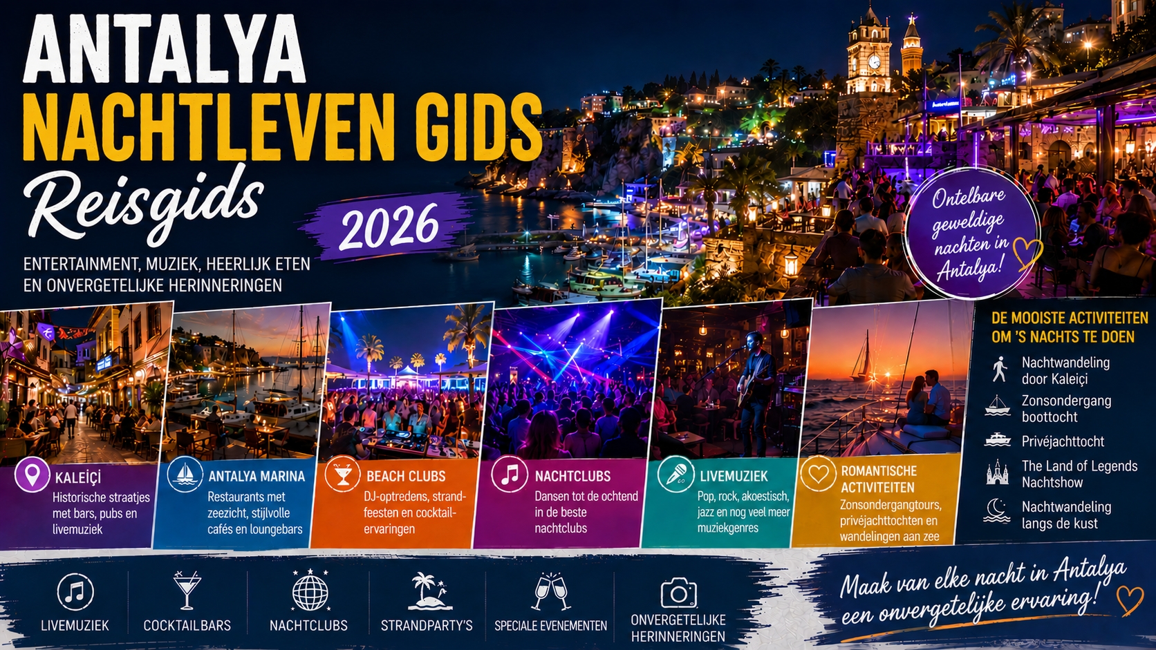 Gids voor het Nachtleven in Antalya