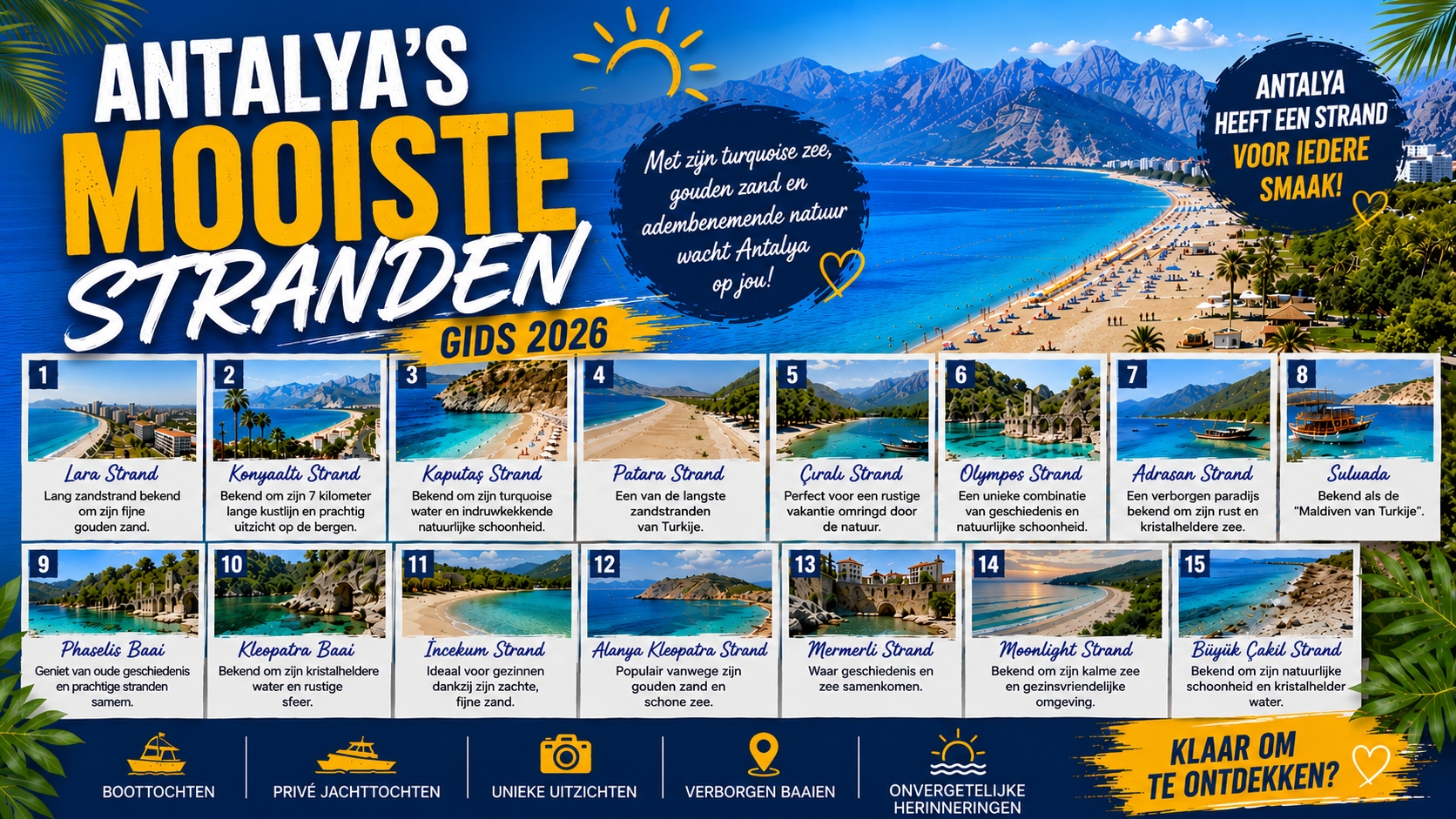 De Mooiste Stranden van Antalya