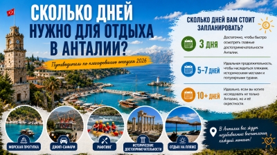 Сколько дней нужно для отдыха в Анталии?