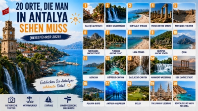 20 Sehenswürdigkeiten in Antalya, die man unbedingt gesehen haben muss